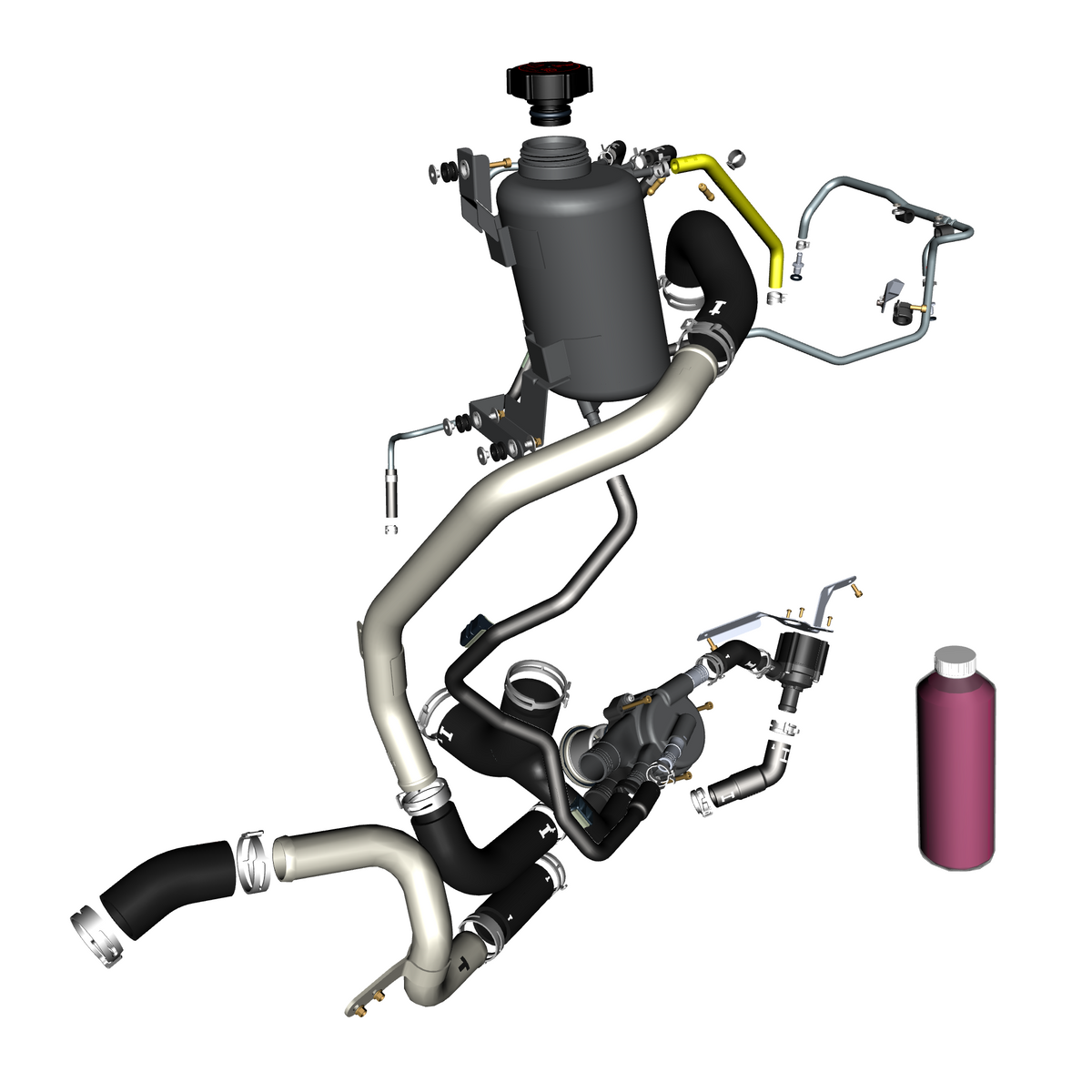 car: VALKYRIE,item_no: nan,quantity: 1,reference: VALKYRIE_PartsCatalogue-030304-00 Reservoir and Hoses