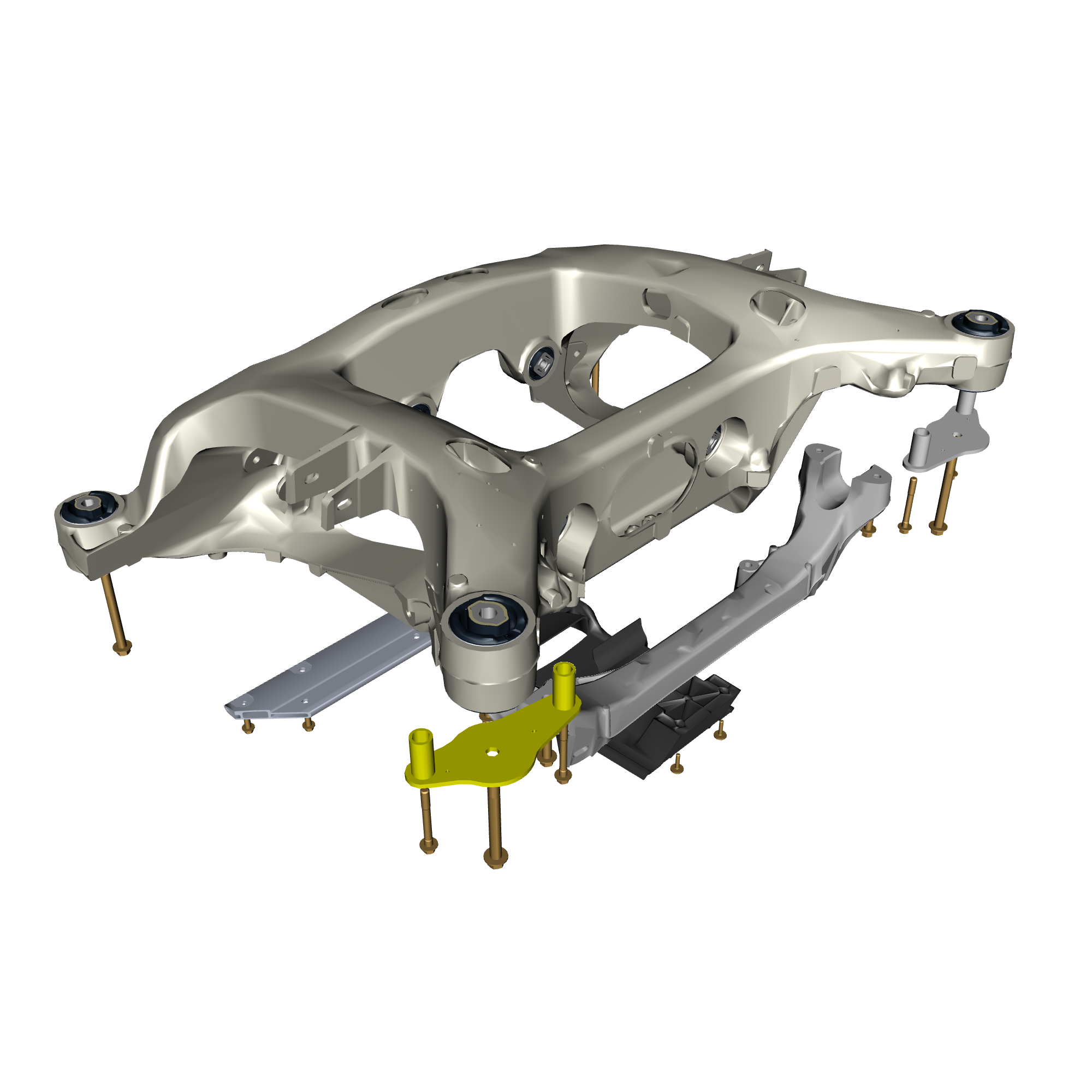 car: DBX,item_no: nan,quantity: 1,reference: DBX_PartsCatalogue-400102 Rear Subframe