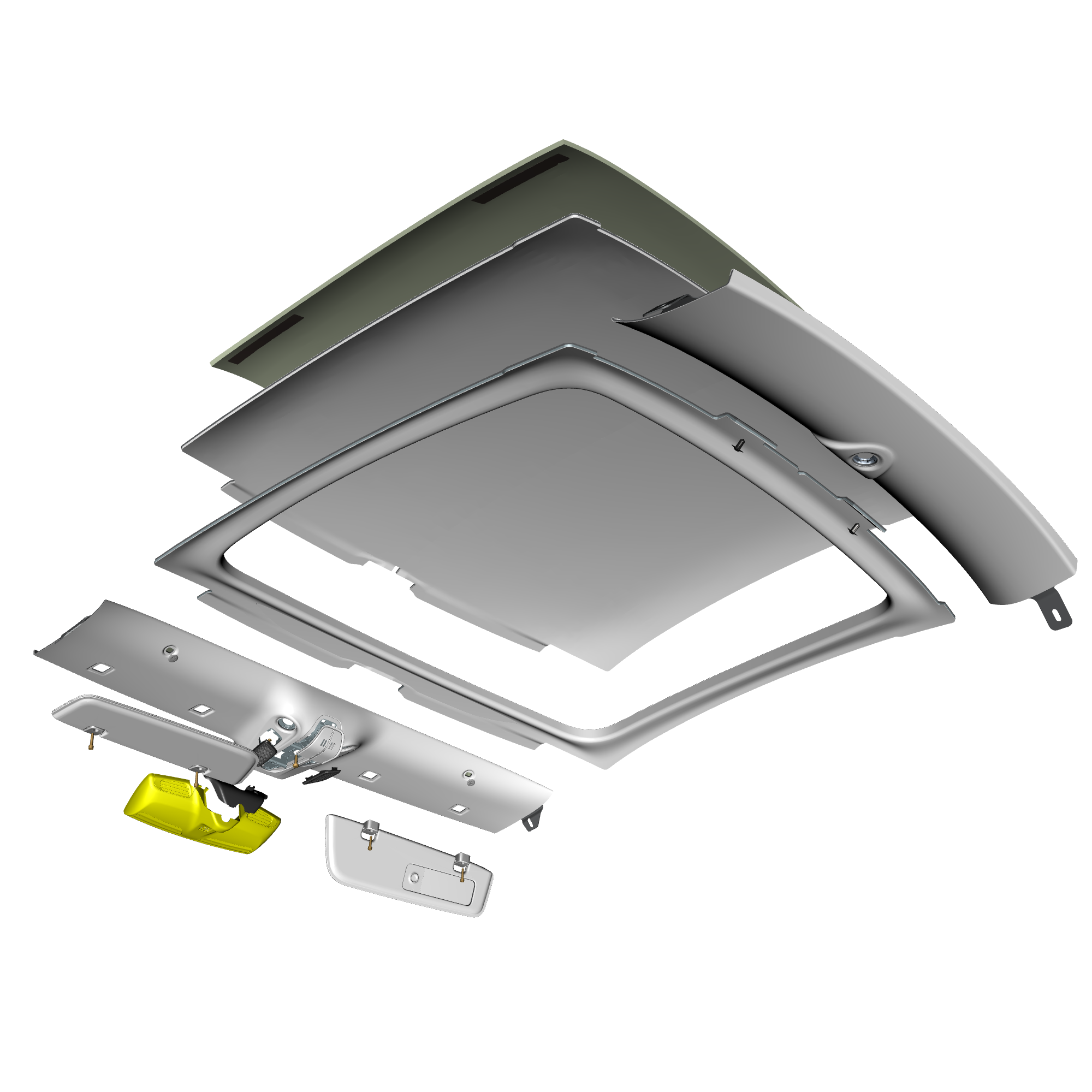 car: VANQUISH,item_no: nan,quantity: 1,reference: VANQUISH_25_PartsCatalogue-010503 Headliner Assembly