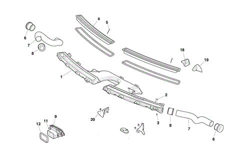 Image of GRILLE WINDSCREEN DEFROST AIR VENT FIXING SCREWS
