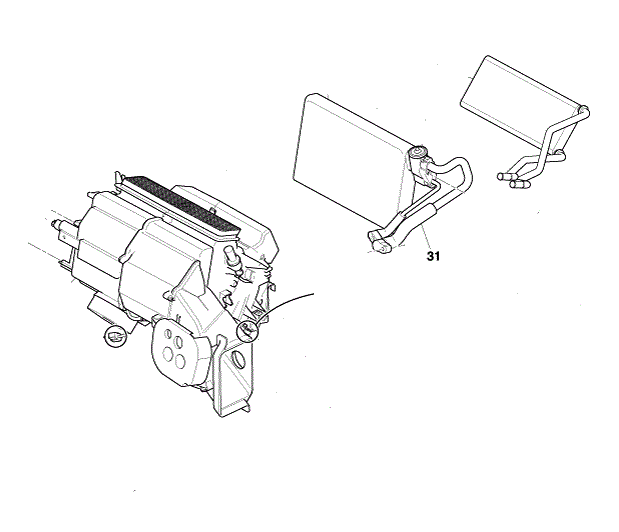 Image of AIR CON EVAPORATOR TUBE LEFT HAND DRIVE