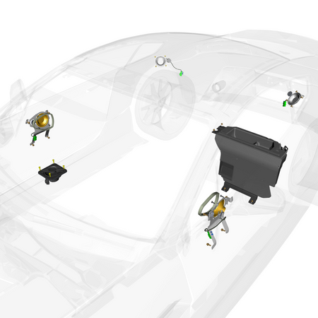 car:VANTAGE V12S,item_no:,quantity:4,reference:VANTAGE_V12S_PartsCatalogue-150301-D1 Speaker System Standard