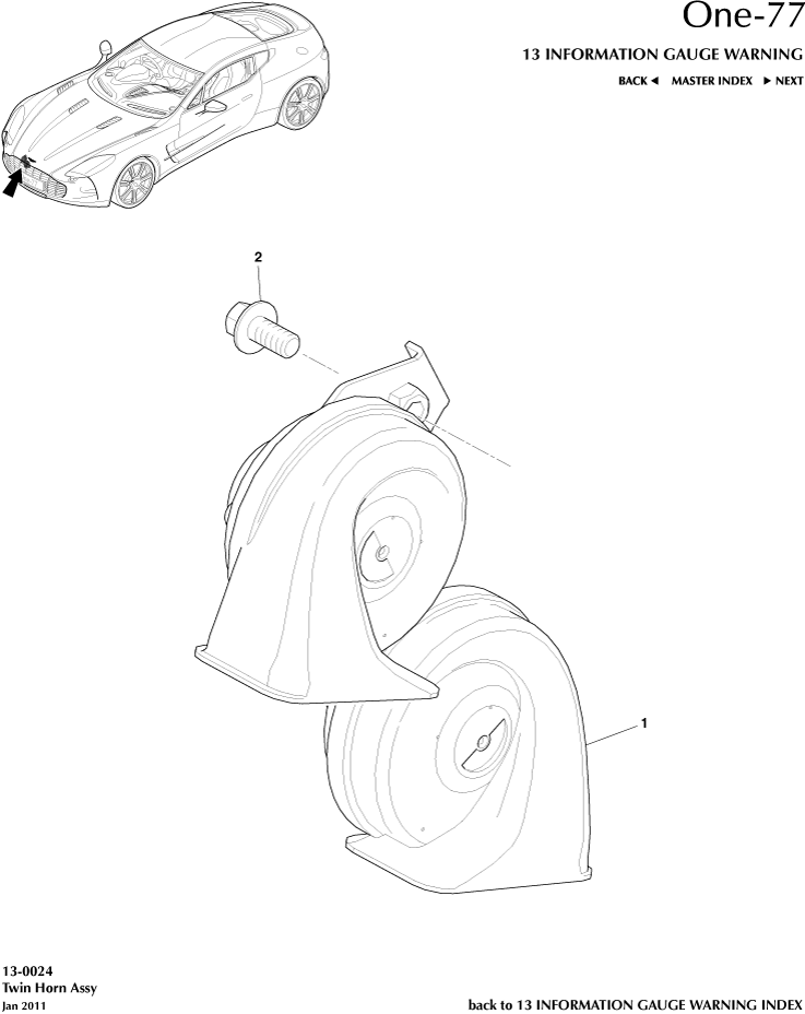 car:ONE-77,item_no:2,quantity:1,reference:ONE_77_00-00-ONE_77_13-0024