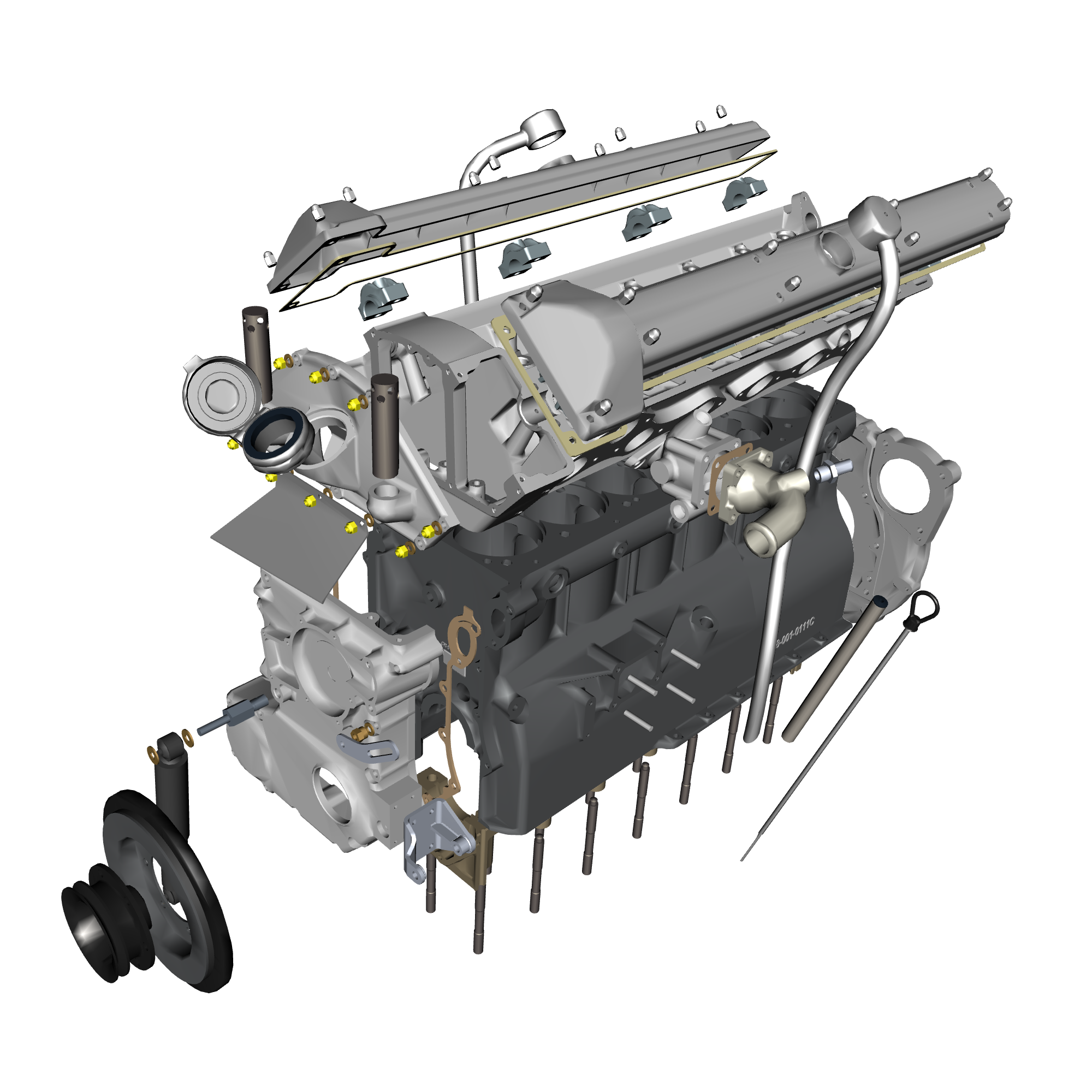 car:db5 gf,item_no:,quantity:10,reference:db5gf_partscatalogue-031600-10 engine structure