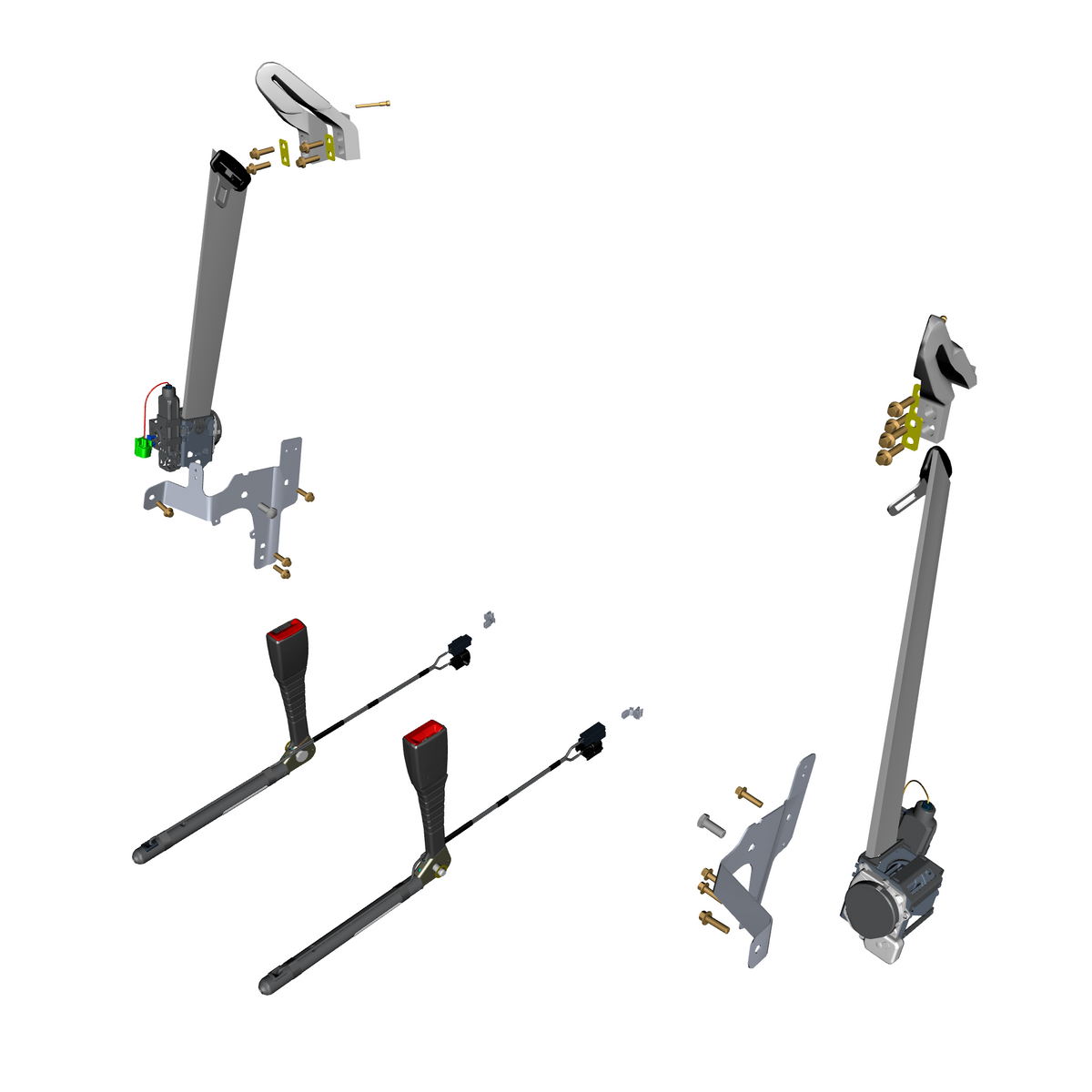 car:VANTAGE V12S,item_no:,quantity:4,reference:VANTAGE_V12S_PartsCatalogue-012001-B3 Seat Belts