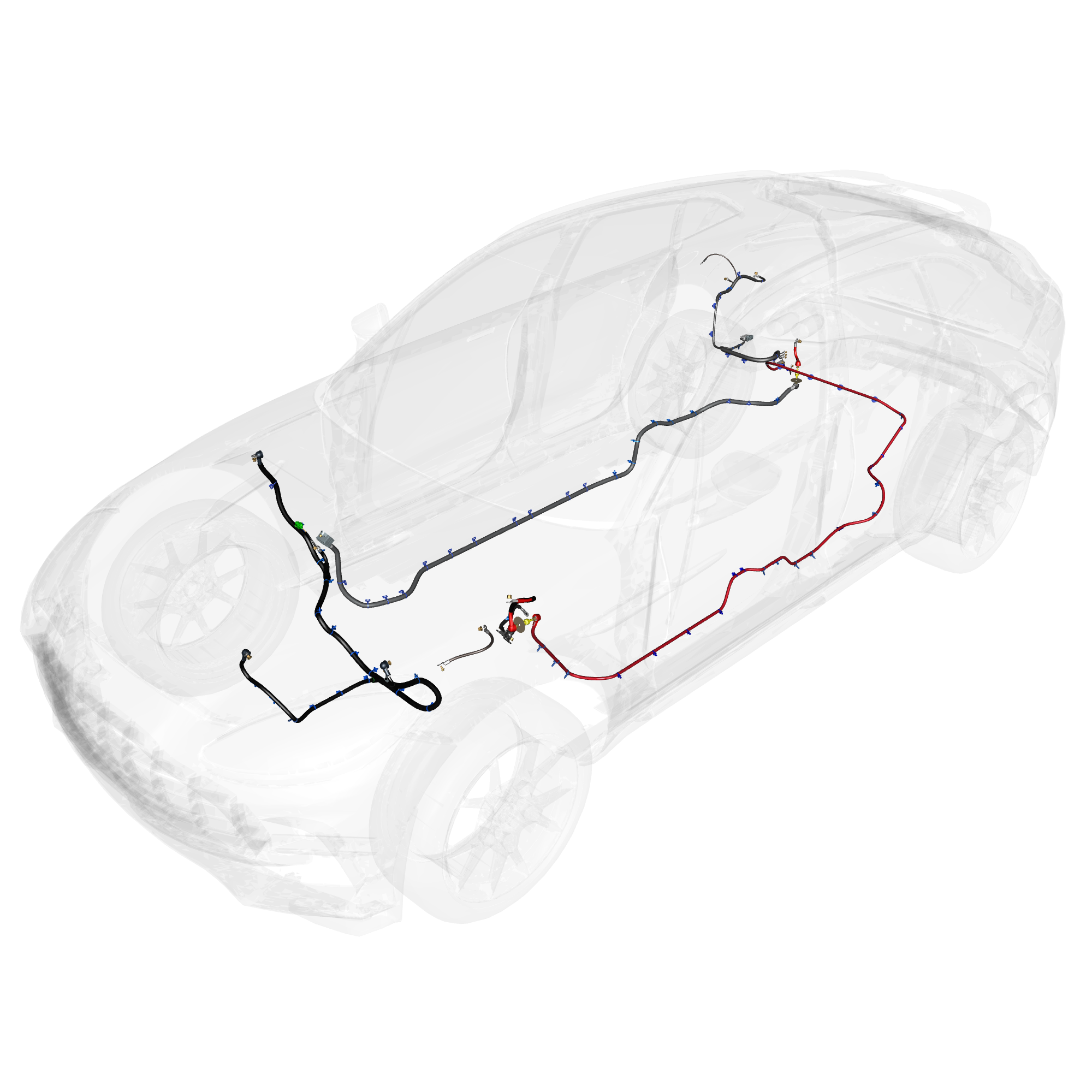 car: DBX,item_no: nan,quantity: 2,reference: DBX_PartsCatalogue-630203-10 Battery Cables 12v