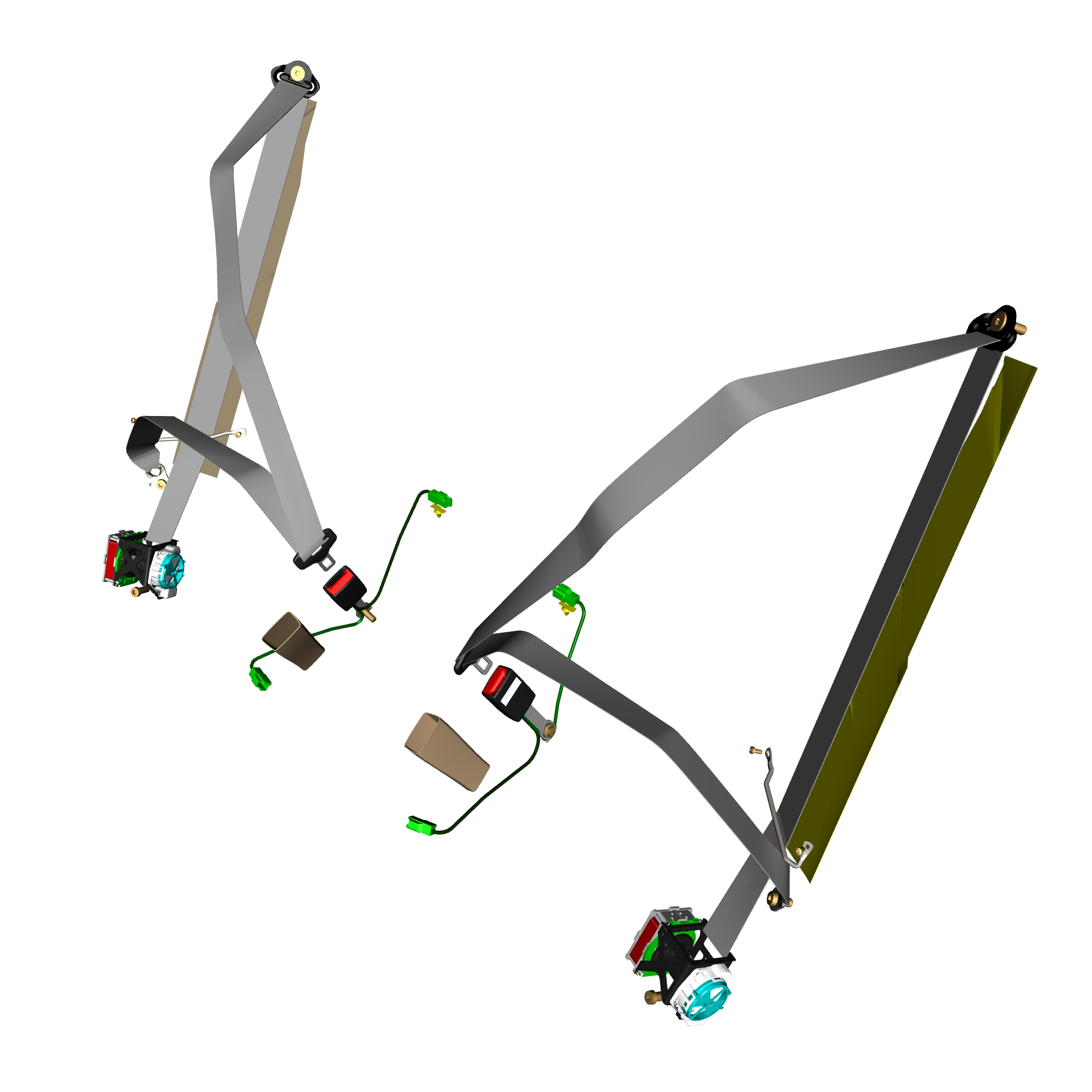 car: TARAF,item_no: nan,quantity: 1,reference: TARAF_PartsCatalogue-012005-01 Rear Seat Belts