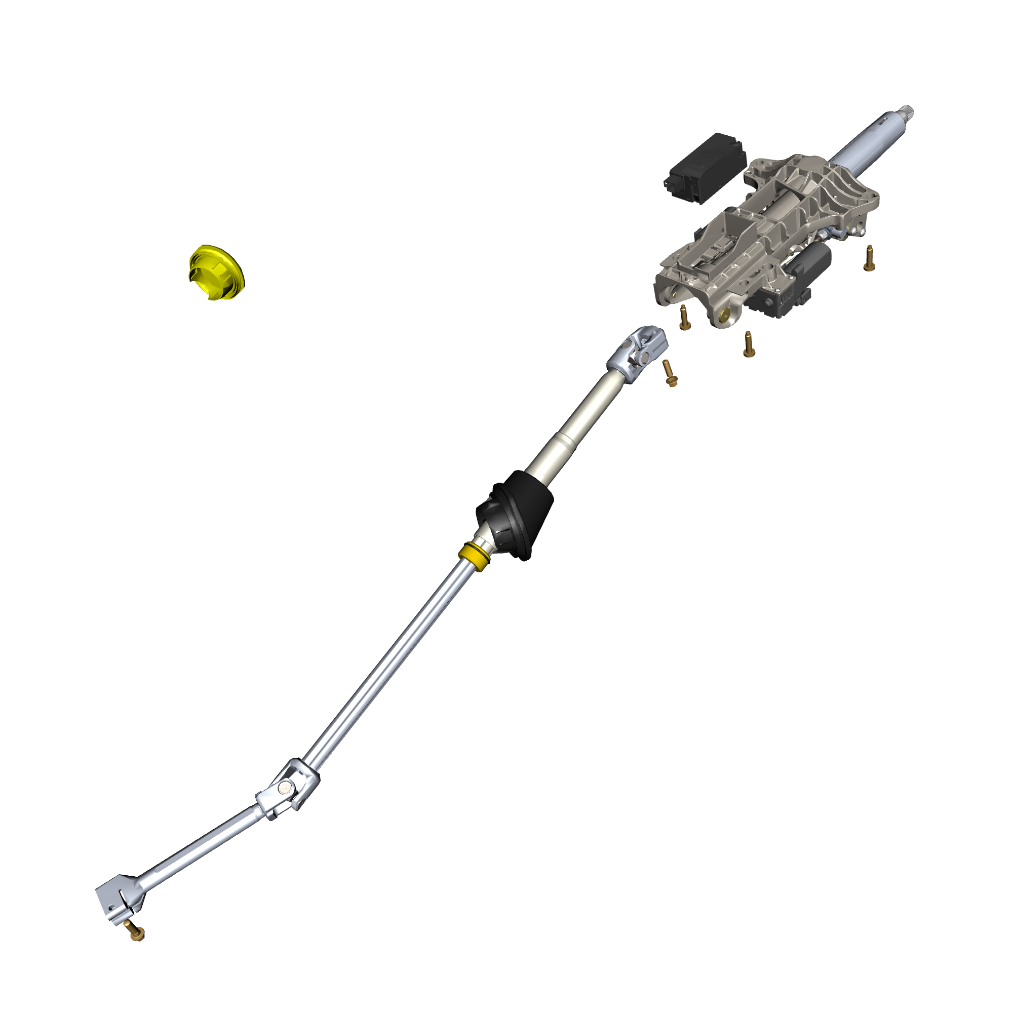 car: VANQUISH,item_no: nan,quantity: 1,reference: VANQUISH_25_PartsCatalogue-110402 Steering Column Assembly