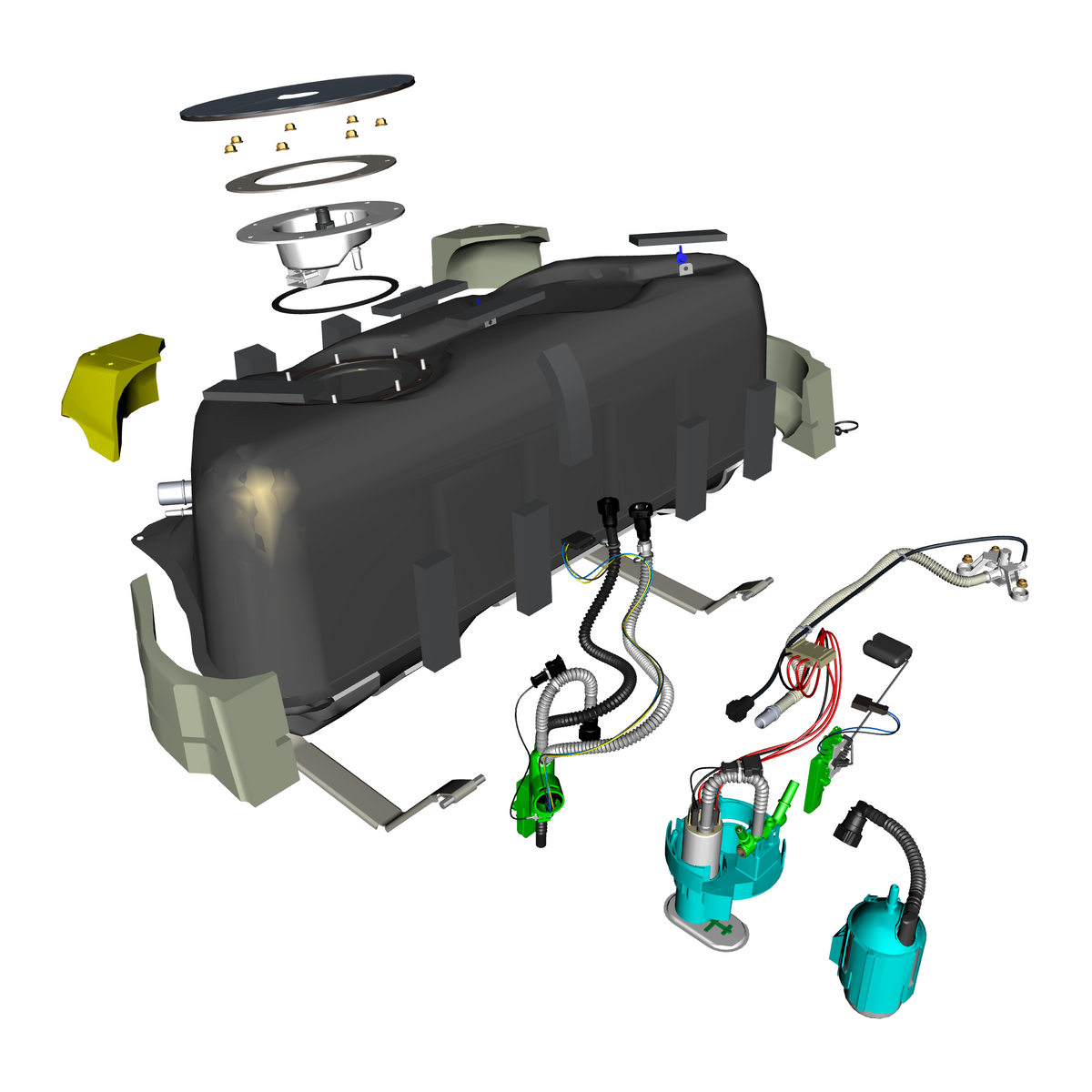 car: VANQUISH,item_no: nan,quantity: 1,reference: VANQUISH_25_PartsCatalogue-100101 Fuel Tank Assembly