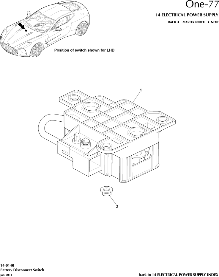 car:ONE-77,item_no:1,quantity:1,reference:ONE_77_00-00-ONE_77_14-0140