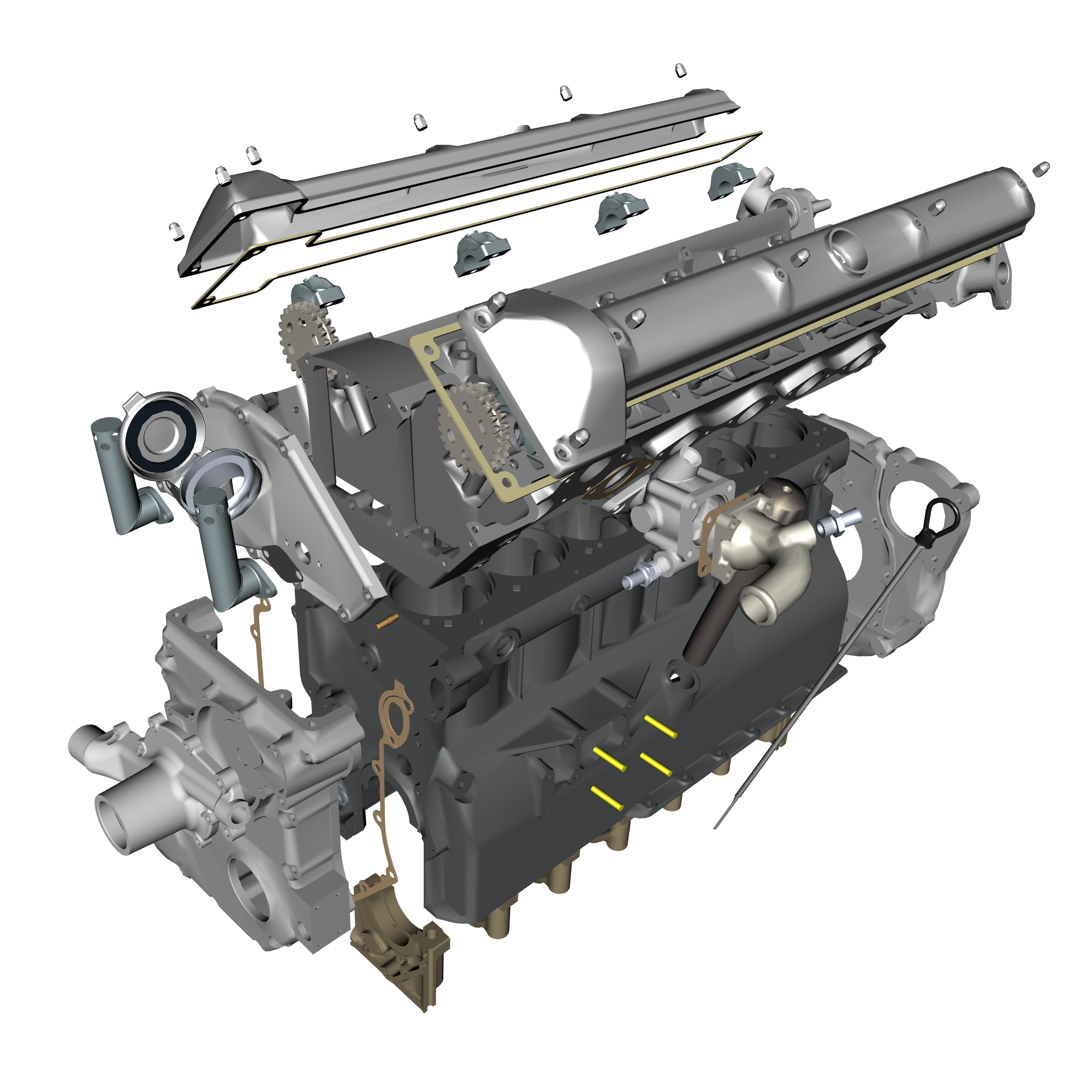 car: DB4 GTZ,item_no: nan,quantity: 8,reference: DB4GTZ_PartsCatalogue-032103-10 Engine Structure