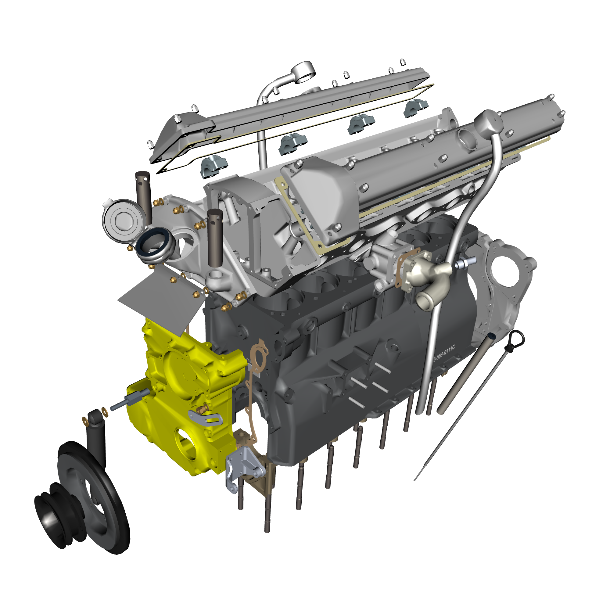 car: DB5 GF,item_no: nan,quantity: 1,reference: DB5GF_PartsCatalogue-031600-10 Engine Structure