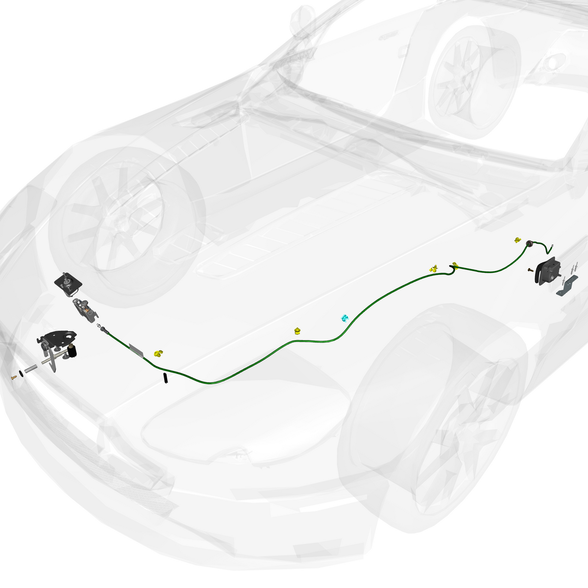 car: VANTAGE V12S,item_no: nan,quantity: 5,reference: VANTAGE_V12S_PartsCatalogue-011403-01 Bonnet Latch System
