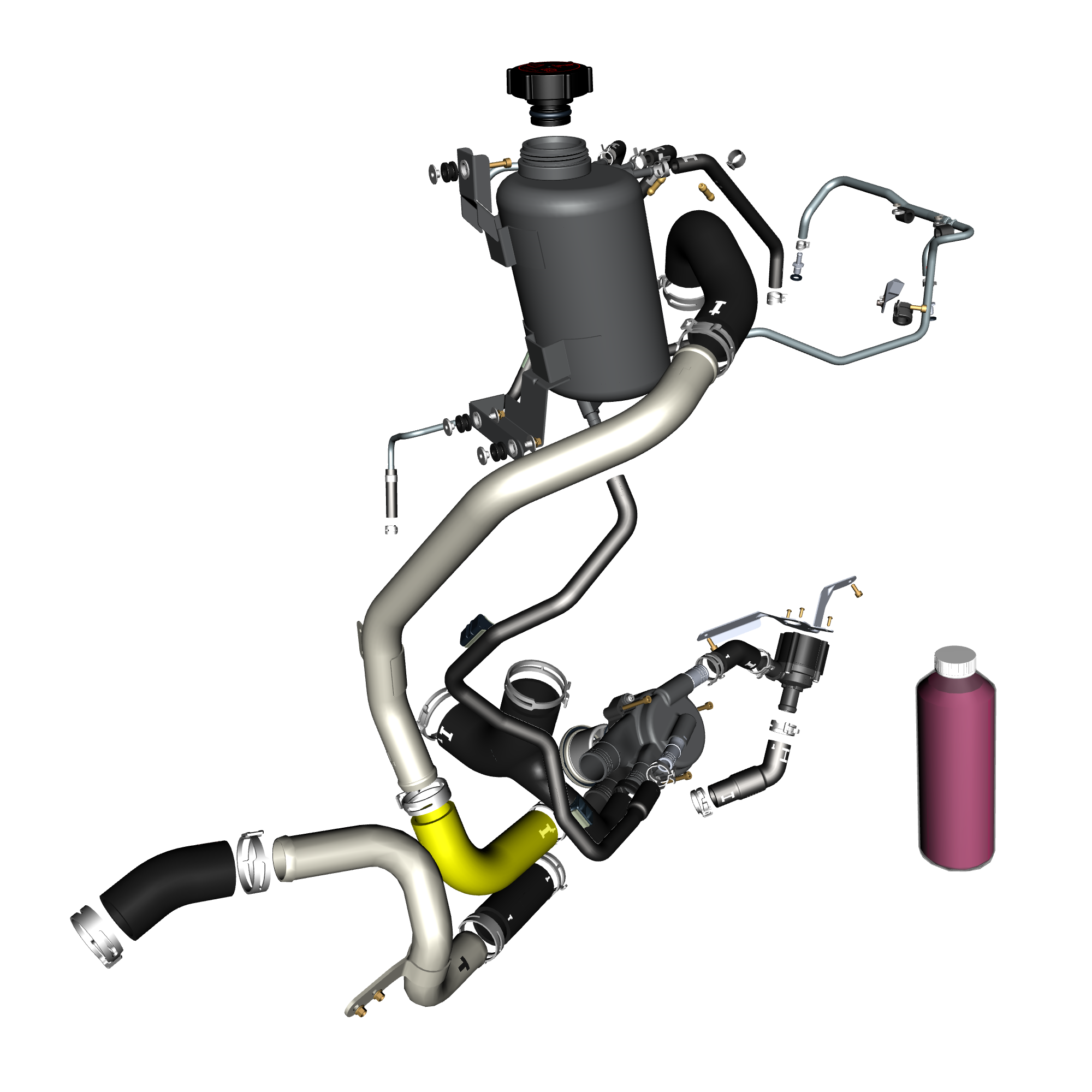 car: VALKYRIE,item_no: nan,quantity: 1,reference: VALKYRIE_PartsCatalogue-030304-00 Reservoir and Hoses