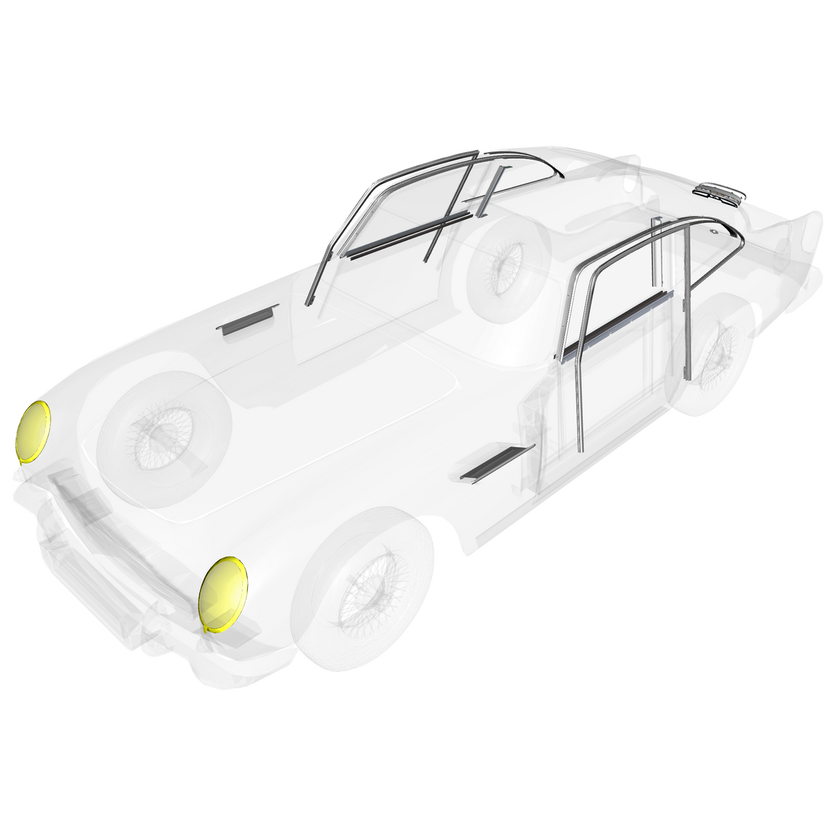 car: DB5 GF,item_no: nan,quantity: 2,reference: DB5GF_PartsCatalogue-310200-10 Body & Side Trim
