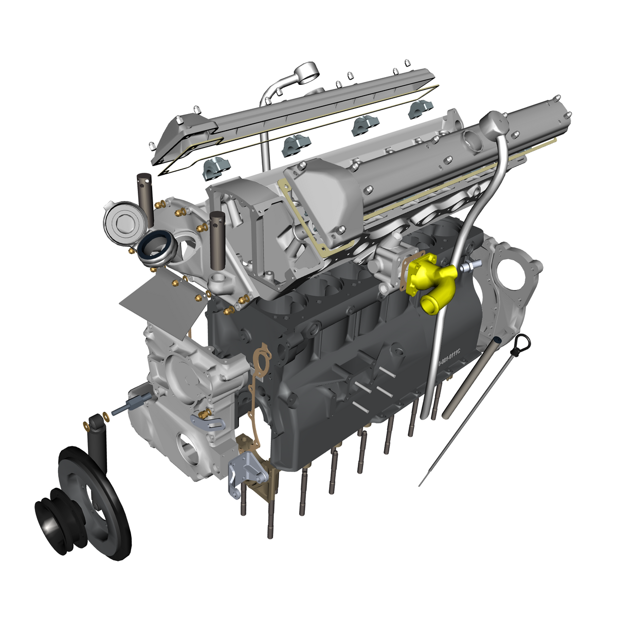 car: DB5 GF,item_no: nan,quantity: 1,reference: DB5GF_PartsCatalogue-031600-10 Engine Structure