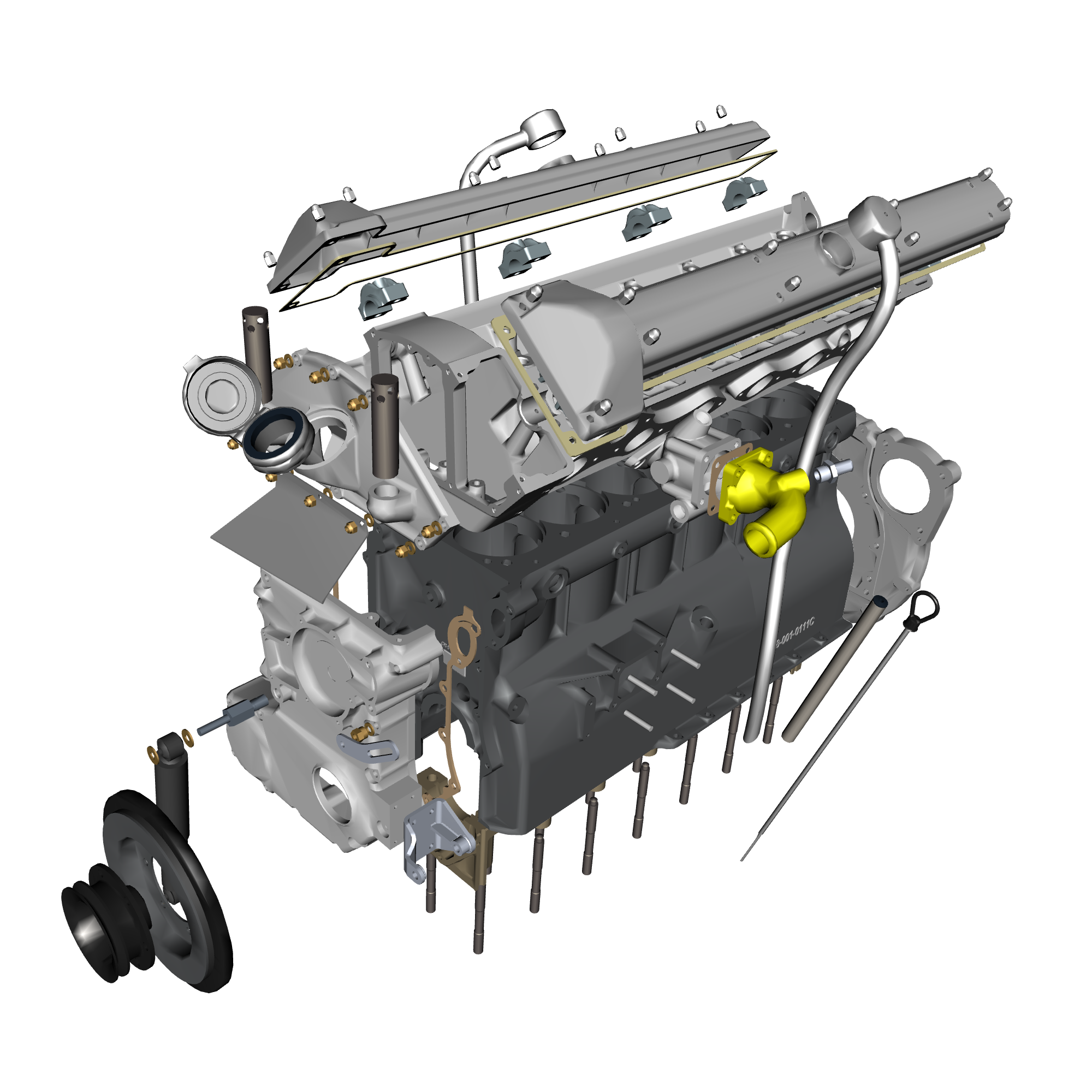 car:db5 gf,item_no:,quantity:1,reference:db5gf_partscatalogue-031600-10 engine structure