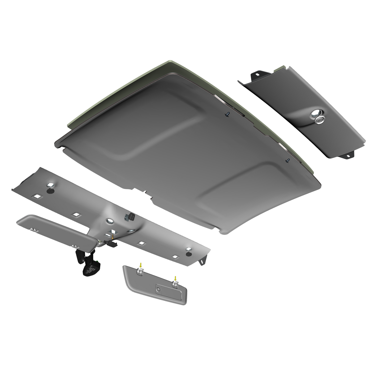 car: VALOUR,item_no: nan,quantity: 4,reference: VALOUR_PartsCatalogue-010503-10 Headliner Assembly