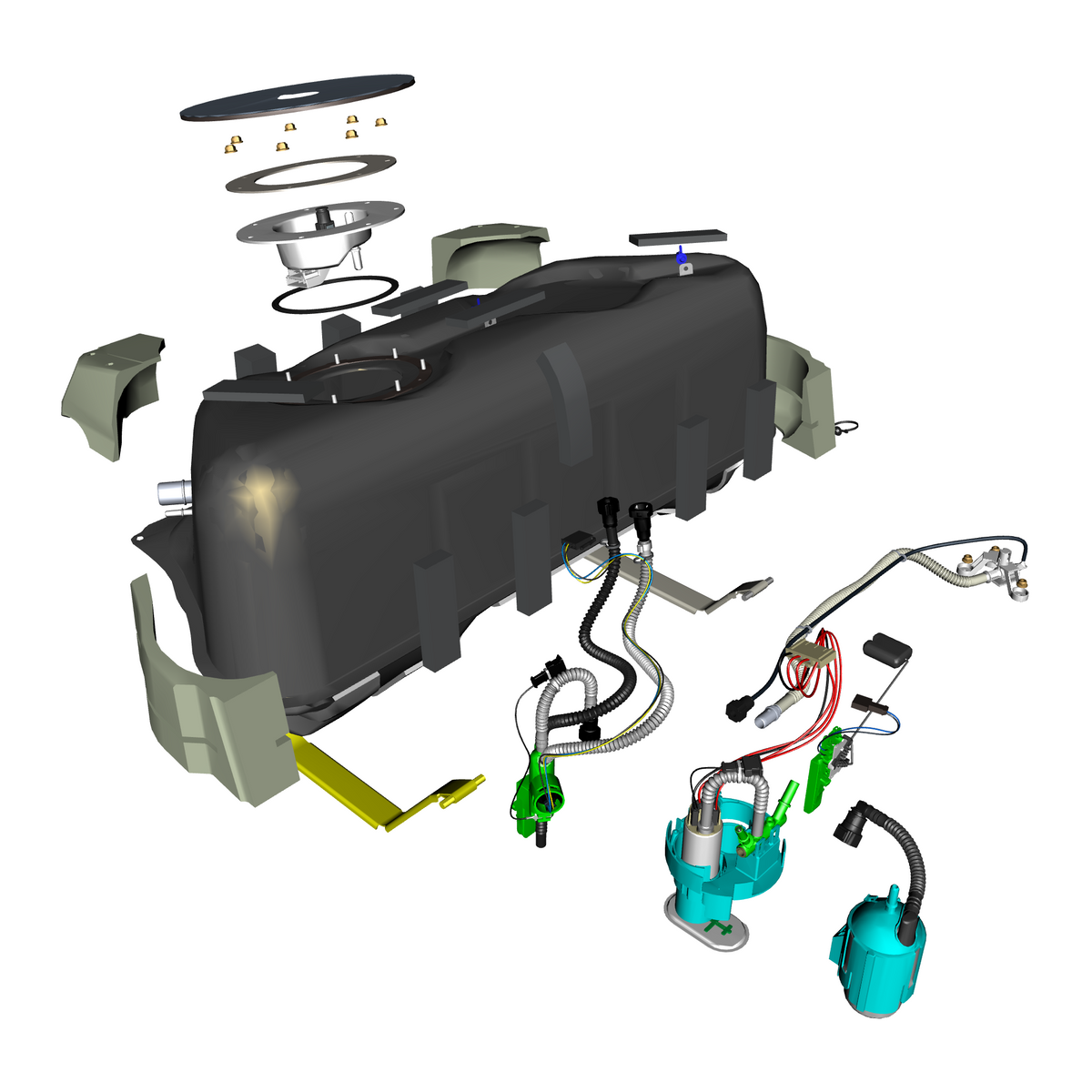car: VANQUISH,item_no: nan,quantity: 1,reference: VANQUISH_25_PartsCatalogue-100101 Fuel Tank Assembly