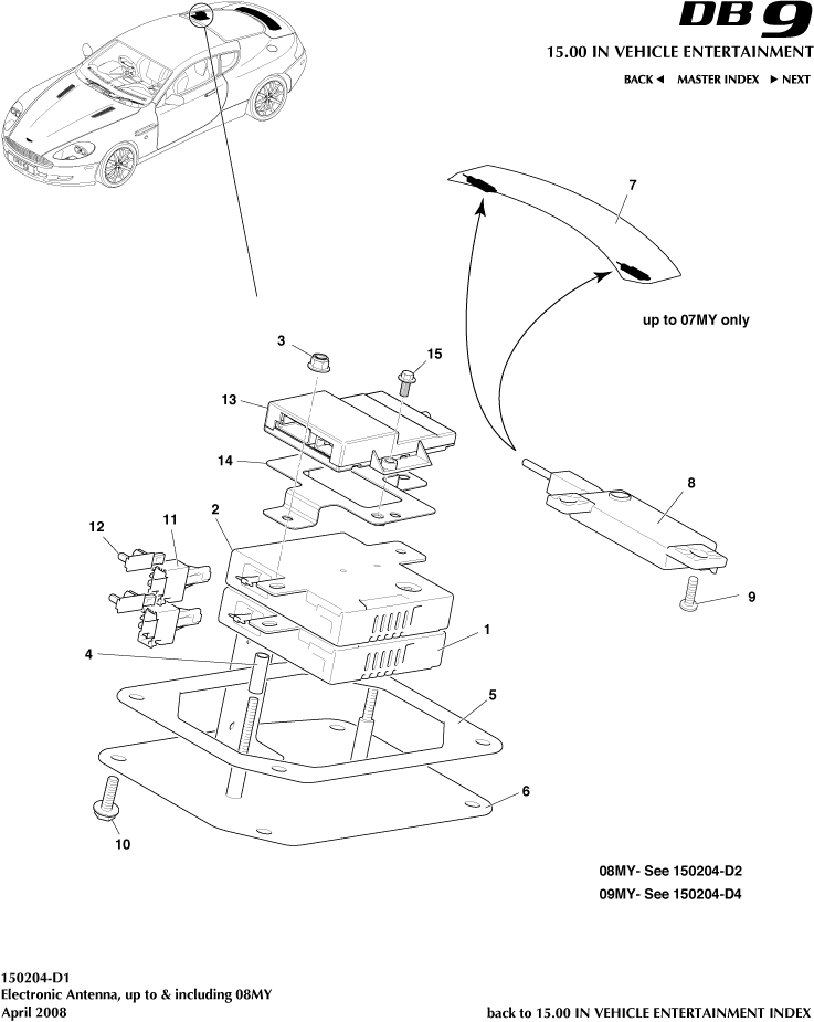 car: DB9,item_no: -,quantity: 1,reference: DB9_05_12_00-00-DB9_05_12_150204-D1