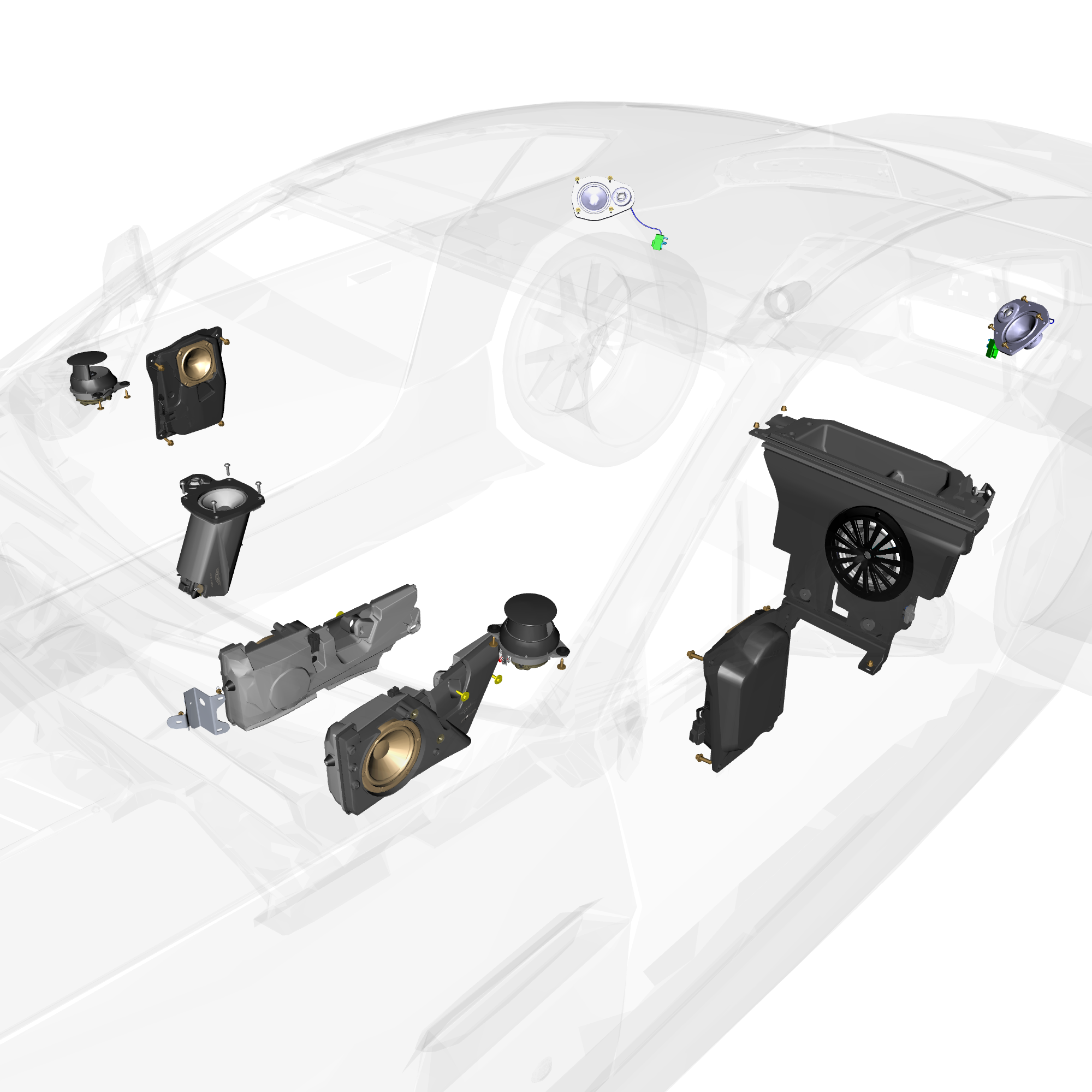 car:VANTAGE V12S,item_no:,quantity:4,reference:VANTAGE_V12S_PartsCatalogue-150301-D3 Speaker System Premium