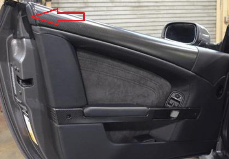 FRONT LEFT HAND SIDE LEATHER DOOR TRIM CAP