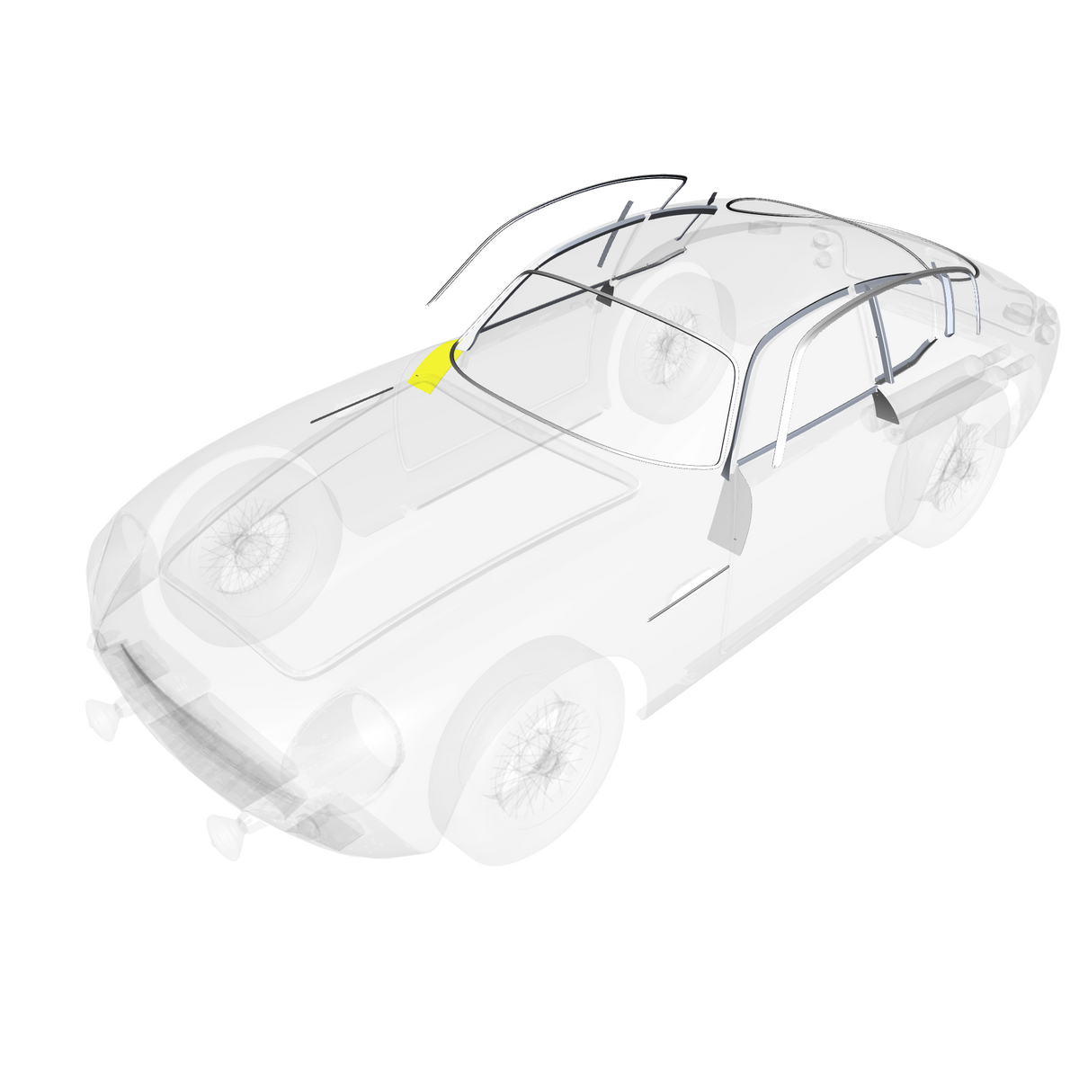 car: DB4 GTZ,item_no: nan,quantity: 1,reference: DB4GTZ_PartsCatalogue-010803-10 Body & Side Trim