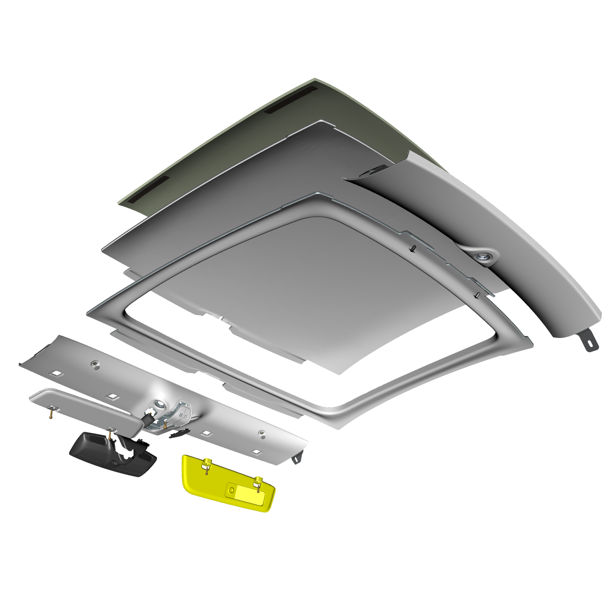 car:VANQUISH,item_no:,quantity:1,reference:VANQUISH_25_PartsCatalogue-010503 Headliner Assembly
