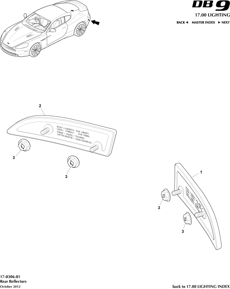 car: DB9,item_no: 3,quantity: 4,reference: DB9_13_00-00-DB9_13_17-0306-01