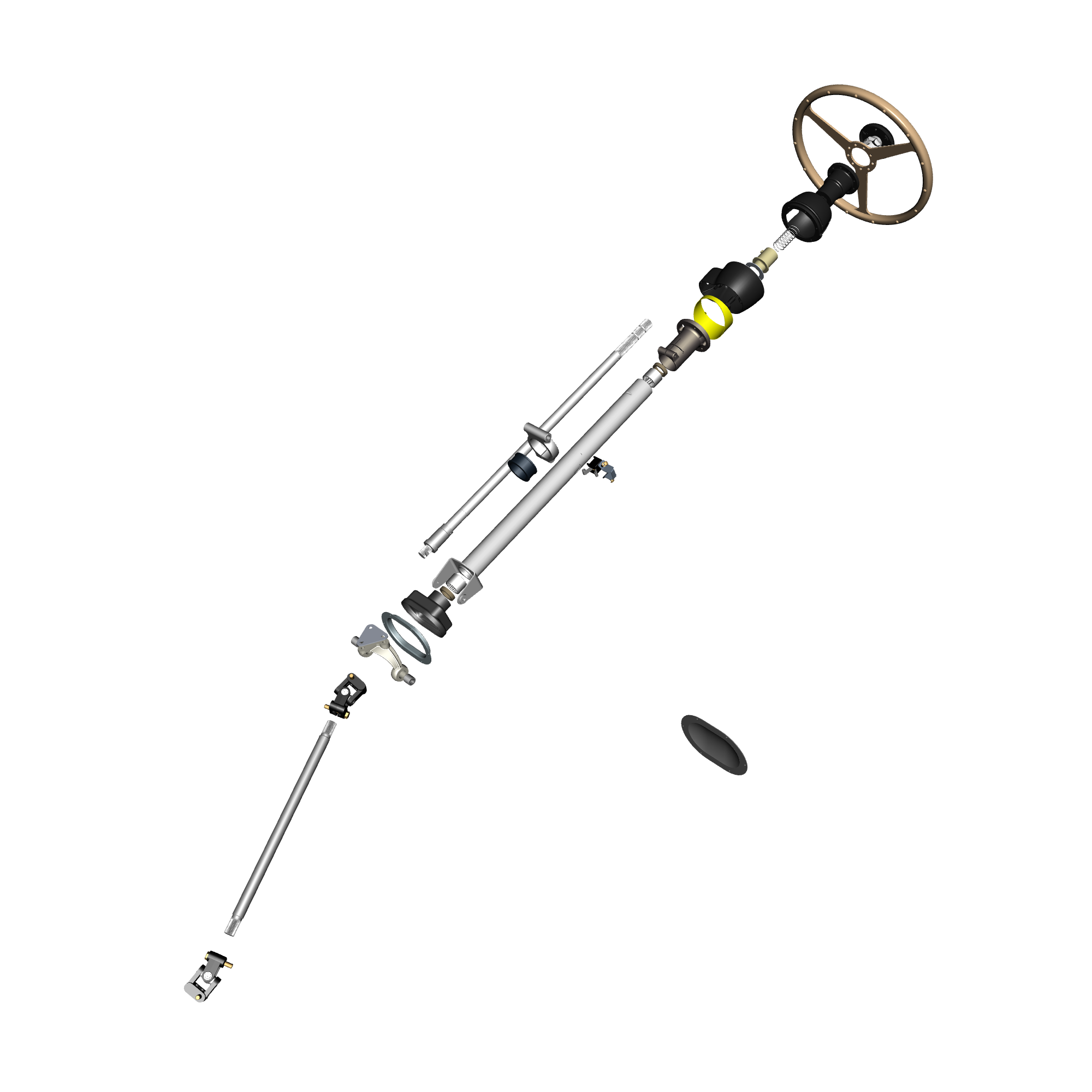 car:db5 gf,item_no:,quantity:1.0,reference:db5gf_partscatalogue-440200-10 steering column assembly