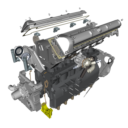 car: DB4 GTZ,item_no: nan,quantity: 1,reference: DB4GTZ_PartsCatalogue-032103-10 Engine Structure