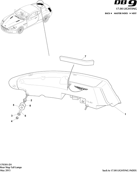 car: DB9,item_no: -,quantity: 1,reference: DB9_05_12_00-00-DB9_05_12_170301-D1