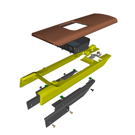 car: VANTAGE V12S,item_no: nan,quantity: 1,reference: VANTAGE_V12S_PartsCatalogue-011233-01 Console Armrest Lowline