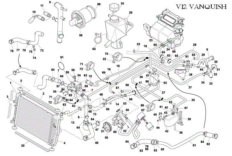 Image of HOSE, BYPASS PIPE TO EXPANSION TANK RETURN
