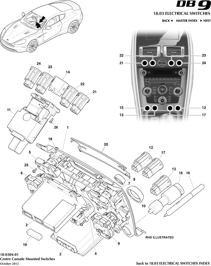 car: DB9,item_no: 1,quantity: 1,reference: DB9_13_00-00-DB9_13_18-0304-01