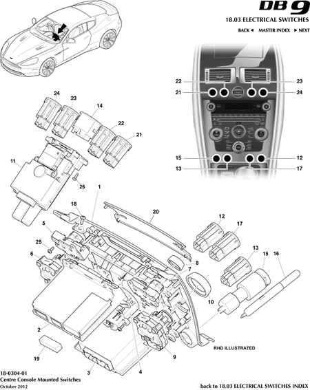 car: DB9,item_no: 1,quantity: 1,reference: DB9_13_00-00-DB9_13_18-0304-01