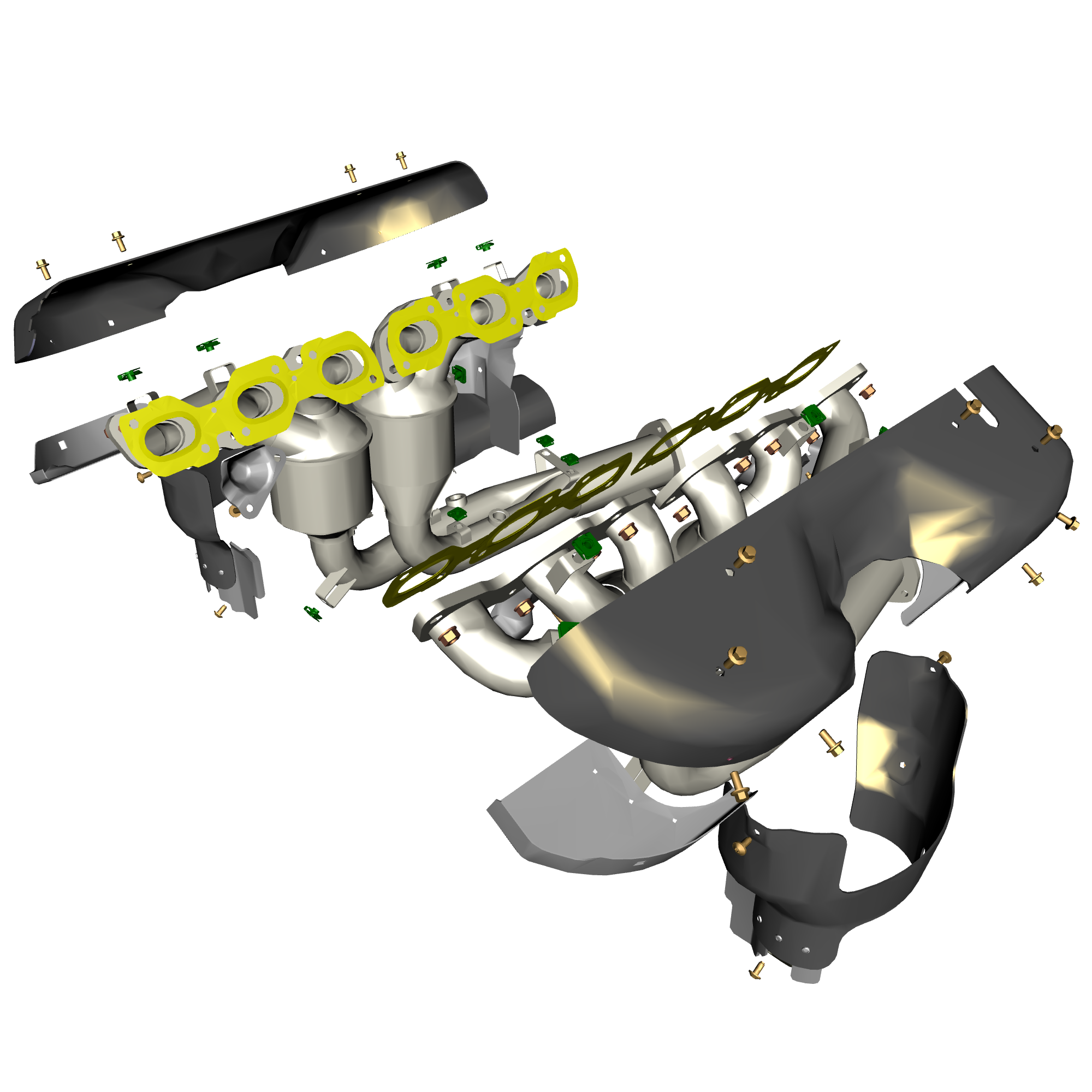car: TARAF,item_no: nan,quantity: 4,reference: TARAF_PartsCatalogue-030101-01 Exhaust Manifolds