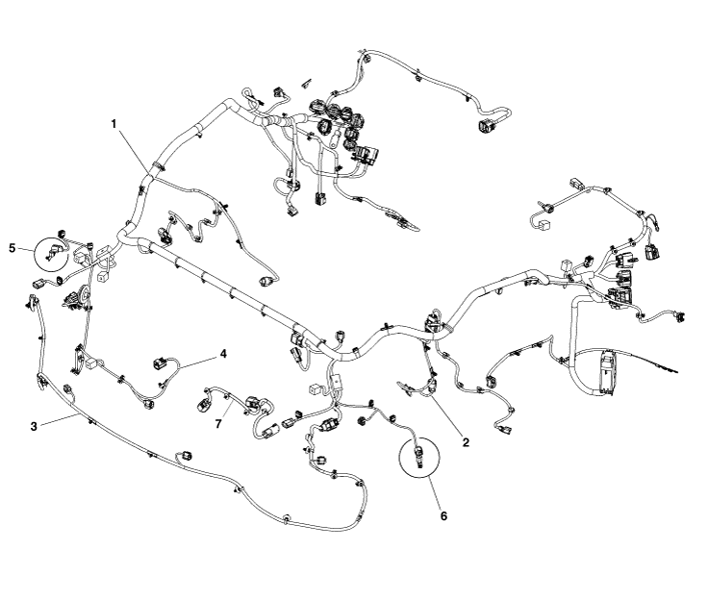 Image of FRONT BUMPER WIRING LOOM HARNESS