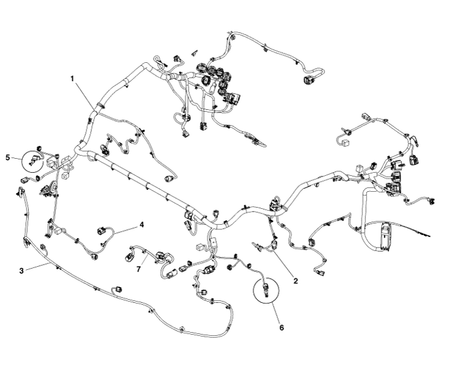 Image of FRONT BUMPER WIRING LOOM HARNESS