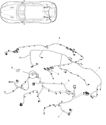 Image of TAILGATE HARNESS RIGHT HAND SIDE