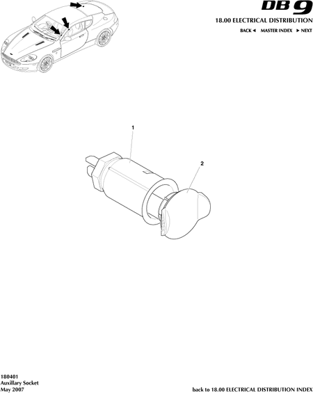 car: DB9,item_no: -,quantity: 1,reference: DB9_05_12_00-00-DB9_05_12_180401
