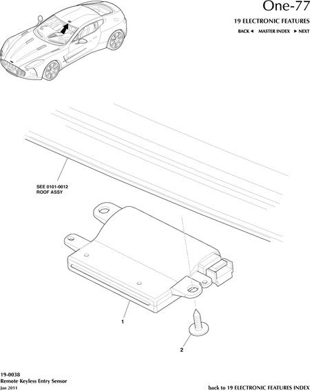 car: ONE-77,item_no: 1,quantity: 1,reference: ONE_77_00-00-ONE_77_19-0038