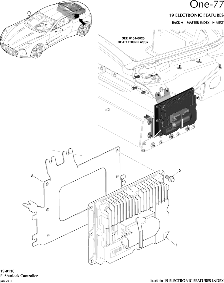 car: ONE-77,item_no: 1,quantity: 1,reference: ONE_77_00-00-ONE_77_19-0130