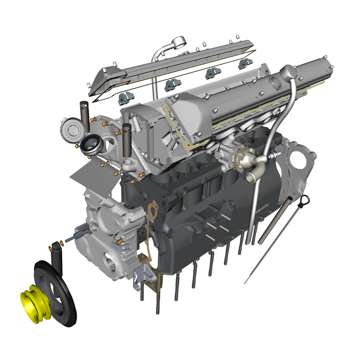 car: DB5 GF,item_no: nan,quantity: 1,reference: DB5GF_PartsCatalogue-031600-10 Engine Structure
