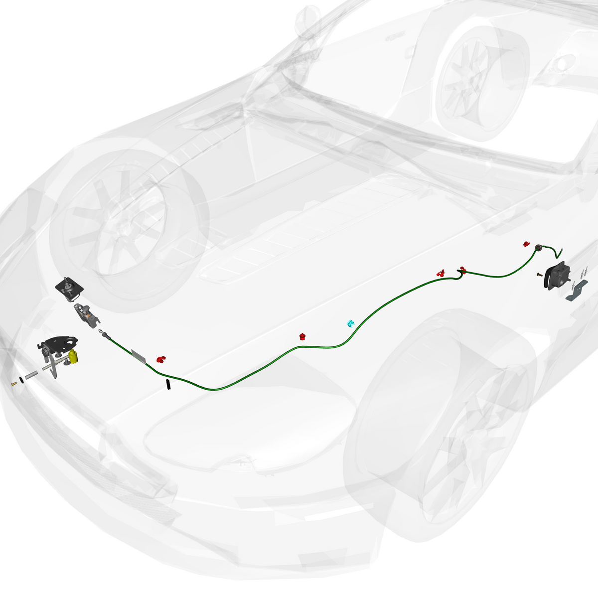car:VANTAGE V12S,item_no:,quantity:1,reference:VANTAGE_V12S_PartsCatalogue-011403-01 Bonnet Latch System