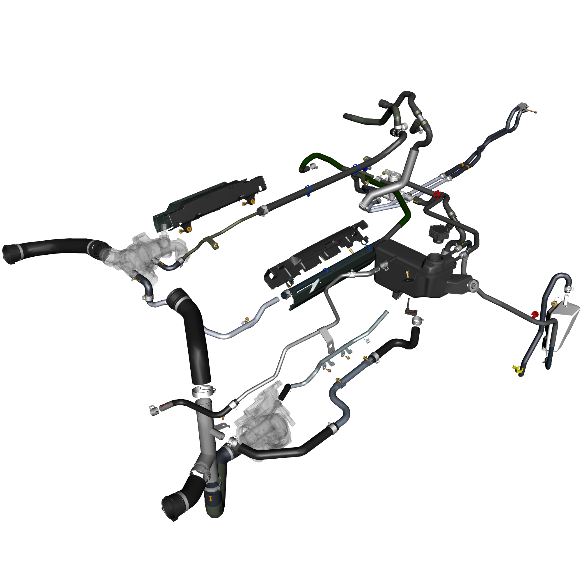 car: TARAF,item_no: nan,quantity: 1,reference: TARAF_PartsCatalogue-030300-01 Coolant Hoses & Reservoir