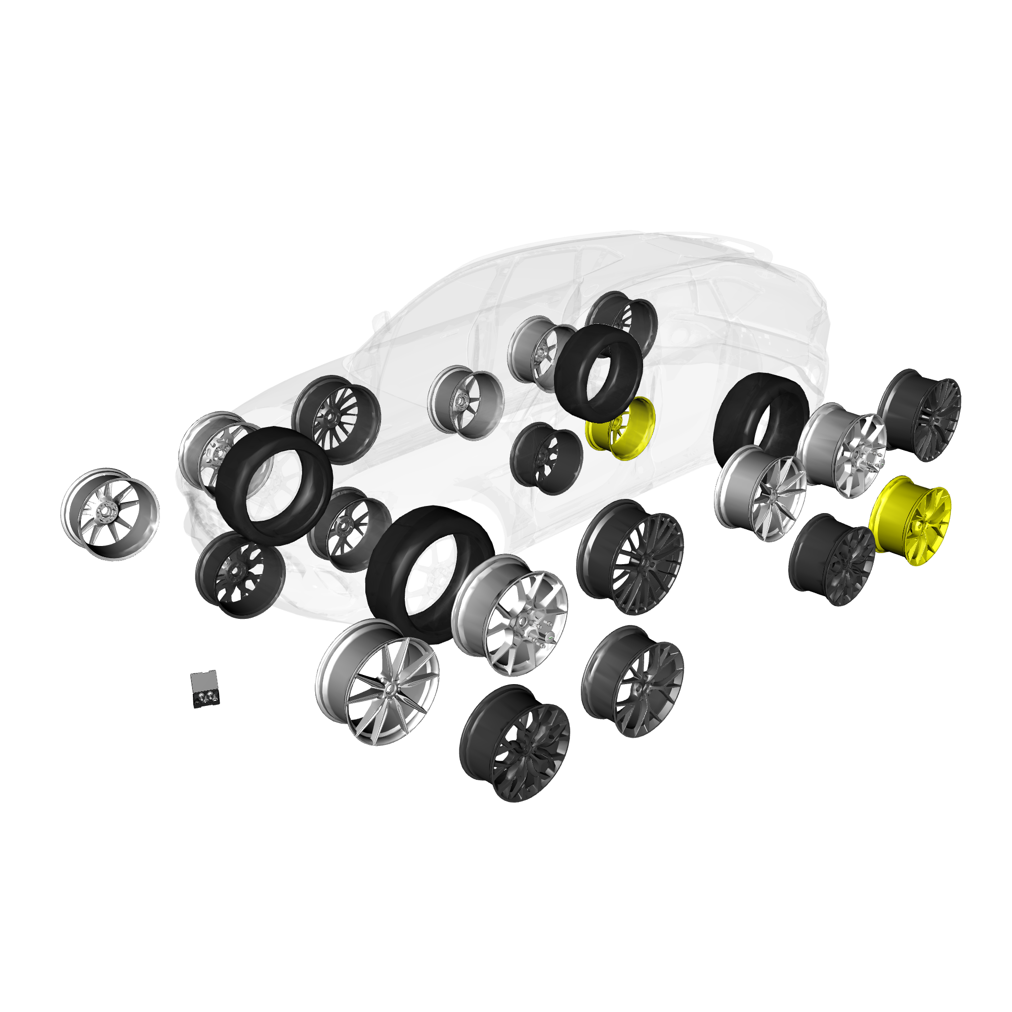 car: DBX,item_no: nan,quantity: 2,reference: DBX_PartsCatalogue-420100 Wheels & Tyres