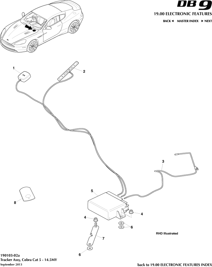 car: DB9,item_no: 3,quantity: 1,reference: DB9_13_00-00-DB9_13_19-0103-2a