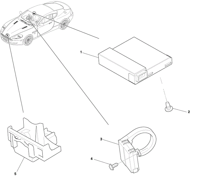 Image of ANTI THEFT PATS ECU TRANSCEIVER