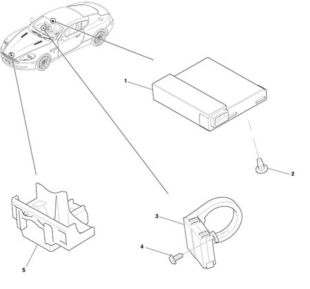 Image of ANTI THEFT PATS ECU TRANSCEIVER